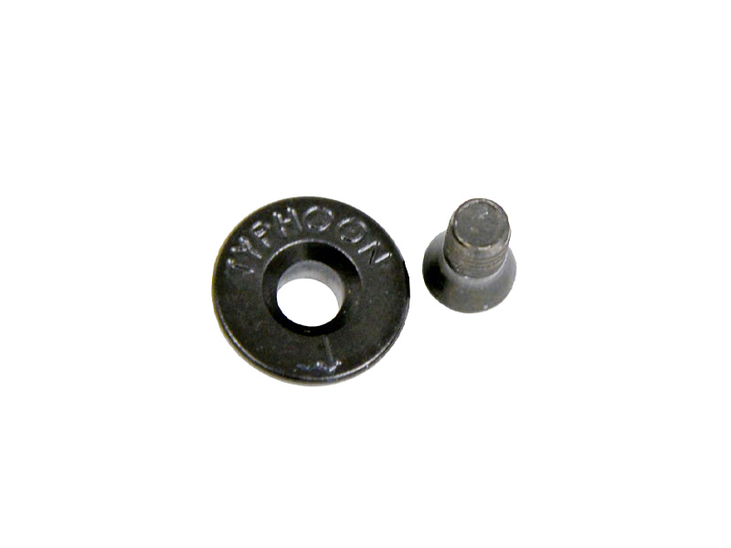Typhoon F12 Safety Catch Blank Plate black anodised